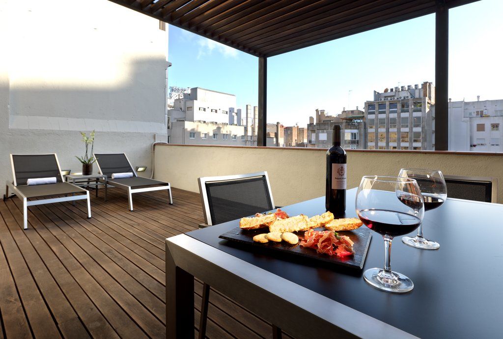 Hotel Bcn Design Barcelona Exteriér fotografie Terrace